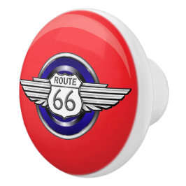 Route 66 de Pulls van de Drager - SRF Keramische Knop