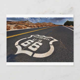route 66 de reis hete staaf van de briefkaart
