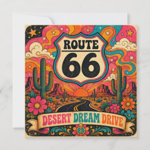 Route 66 Desert Dream Drive Groovy Retro
