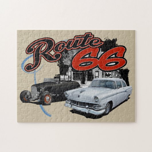 Route 66 Dienst Legpuzzel (Horizontaal)