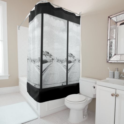 Route 66 douchegordijn (In situ)