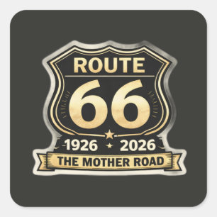 Route 66 Eeuwfeest Mother Road Schild Sticker