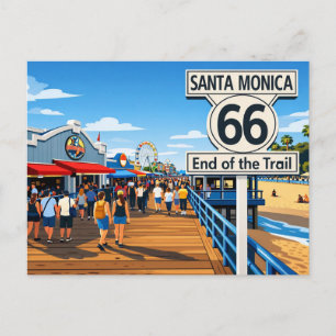Route 66 Einde van het Pad Briefkaart