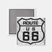Route 66 États Magnet (Recto/Verso)