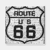 Route 66 États Magnet (Devant)