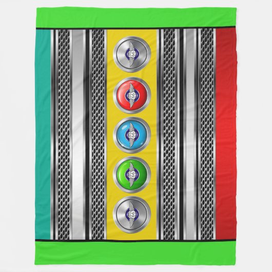 Route 66 fleece deken (Voorkant)