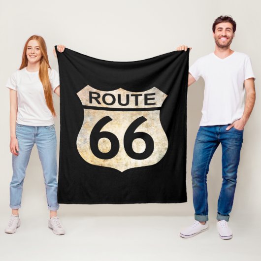 Route 66 fleece deken (In situ)