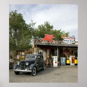 Route 66 General Store & Gas Station Poster