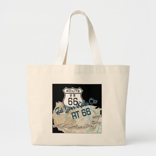 route 66 giften grote tote bag (Voorkant)