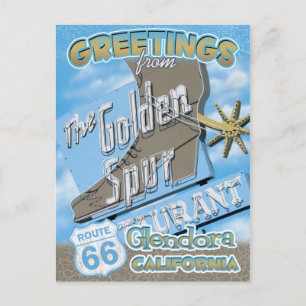 Route 66 Greetings Glendora California Briefkaart