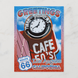 Route 66 Greetings Los Angeles California Briefkaa Briefkaart
