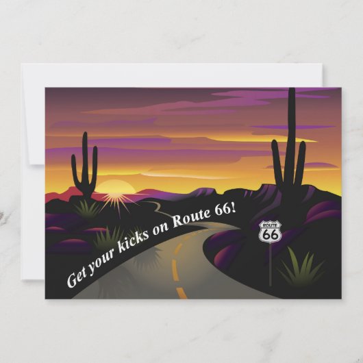Route 66 Haal uw Kikkeruitvindingen in huis Kaart (Voorkant)