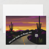 Route 66 Haal uw Kikkeruitvindingen in huis Kaart (Voorkant / Achterkant)