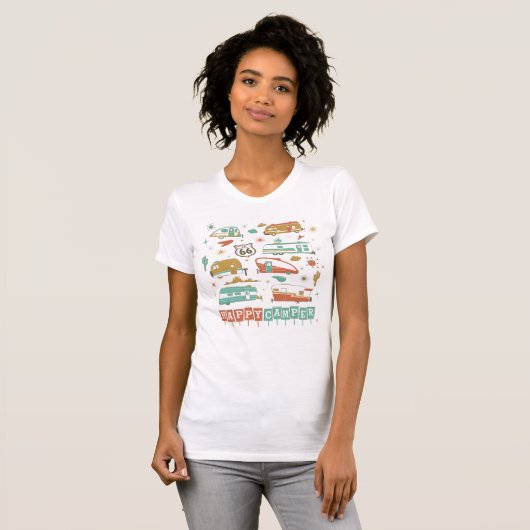 Route 66 Happy Camper T-shirt (Voorkant volledig)