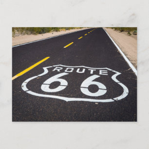 Route 66 Highway marker, Arizona Briefkaart