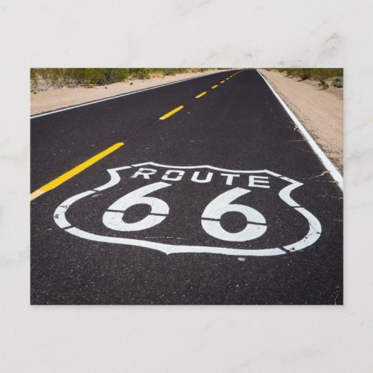 Route 66 Highway marker, Arizona Briefkaart (Voorkant)