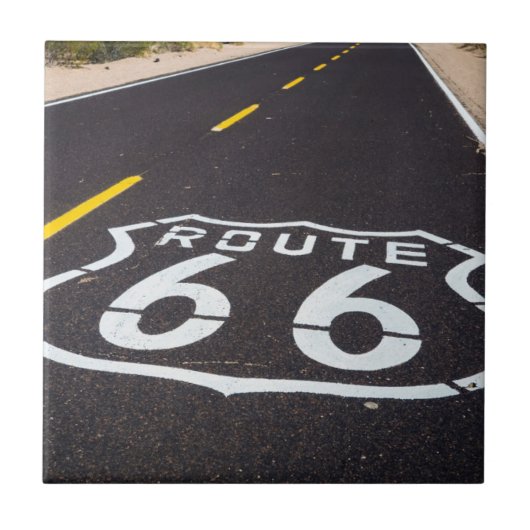 Route 66 Highway marker, Arizona Tegeltje (Voorkant)