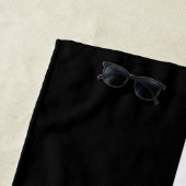 Route 66 Highway Sign aangepaste grappige strand h Strandlaken (In situ)