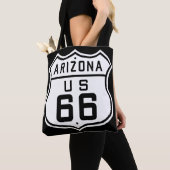 Route 66 Highway Sign Canvas tas (Dichtbij)