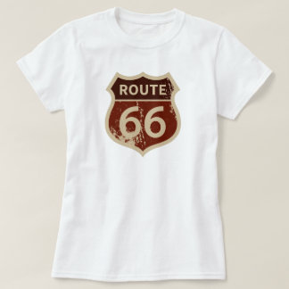 ROUTE 66 Historisch verkeersbord voor vrouwen | La T-shirt
