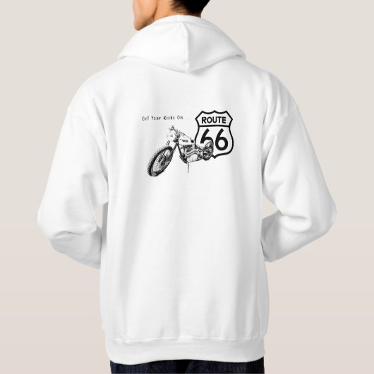 Route 66 Hoodie met capuchon (Achterkant)