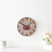 Route 66 Horloge murale acrylique (Maison)