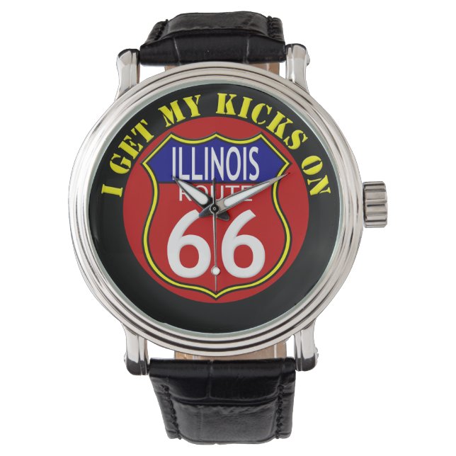 Route 66 Illinois Watch Horloge (Voorkant)
