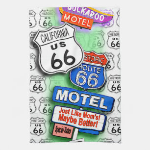 ROUTE 66 keuken-, bast- of badTOWELS 1 Theedoek