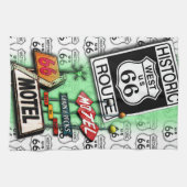 ROUTE 66 Keuken-, bast- of badTOWELS 2 Theedoek (Horizontaal)