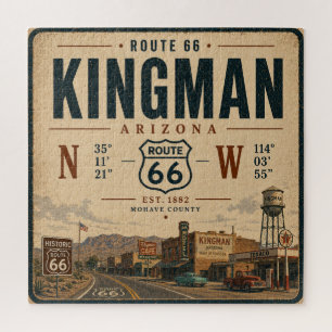 Route 66 Kingman Arizona Oud Bord Legpuzzel