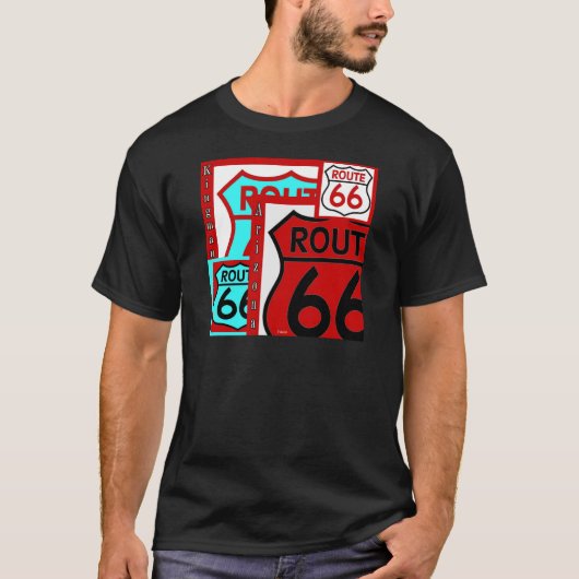 Route 66 Kingman Arizona T-shirt (Voorkant)