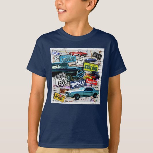 Route 66 - Klassieke KINDEREN DARK T - SHIRTS (Voorkant)