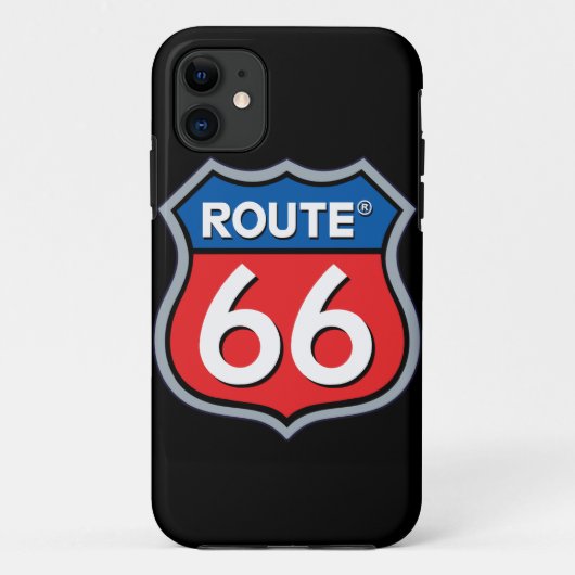 Route 66 Logo Case-Mate iPhone Case (Achterkant)