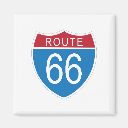 Route 66 magneet (Voorkant)
