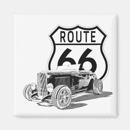 Route 66 magneet (Voorkant)