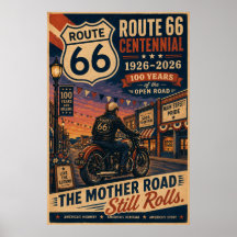 route 66 Main Street Motorfiet Centennial Kunst