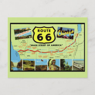 Route 66 Main Street of America Briefkaart