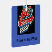 Route 66 metalen ornament (Voorkant Rechts)