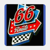 Route 66 metalen ornament (Achterkant)