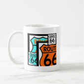 Route 66 Mix Shield Black Koffiemok (Links)
