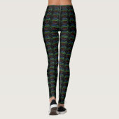 Route 66 Moeder Road Neon Sign Leggings (Achterkant)