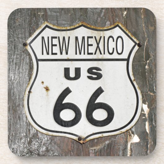 Route 66 New Mexico Bier Onderzetter (Voorkant)