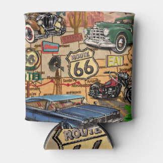  Route 66, nostalgisch poster. Blikjeskoeler