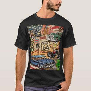  Route 66, nostalgisch poster. T-shirt