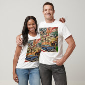  Route 66, nostalgisch poster. T-shirt (Unisex)