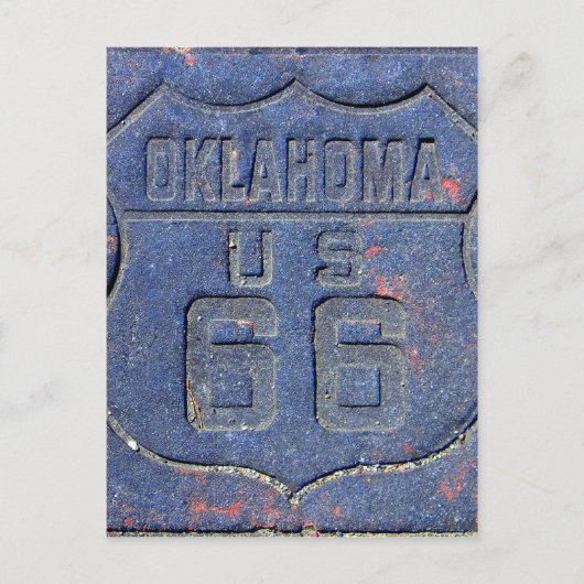 Route 66 Oklahoma Briefkaart (Voorkant)