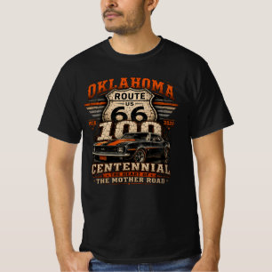 Route 66 Oklahoma Eeuwfeest Kleding T-shirt