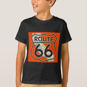 Route 66 Oranje Californië T-shirt