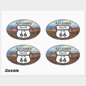 Route 66 ovale sticker (Vel)