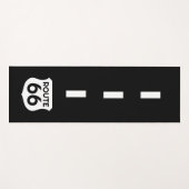 Route 66 panneau routier sur mesure yoga tapis des (Devant (Horizontal))